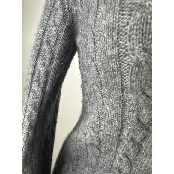 Vtg Lauren Ralph Lauren Cashmere V-Neck Pullover Sweater Gray Women's Medium - Picture 11 of 14